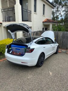 Conducting vehicle safety inspection in Caboolture, Queensland