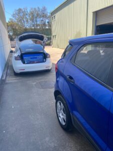 Checking the brake system of a vehicle in Queensland