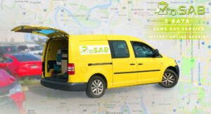 A yellow van offering reliable safety certificate services throughout Queensland. Our knowledgeable inspectors conduct thorough inspections, ensuring compliance with safety standards and facilitating vehicle registration.